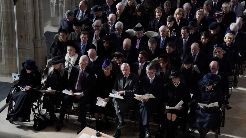 Princess Alexandra was seated in the front row with her daughter Marina