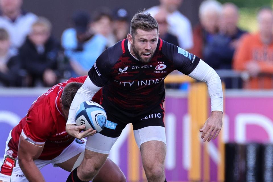 Elliot Daly played a key role in Saracens’ demolition of Leicester Tigers on Saturday  (Getty Images)