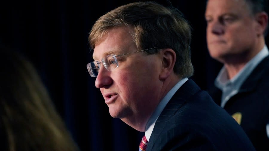 Mississippi Gov. Tate Reeves, a Republican, was reelected on Tuesday after a close race and reports of ballots running out in at least nine precincts in a majority-Black county. (Photo: Rogelio V. Solis/AP)