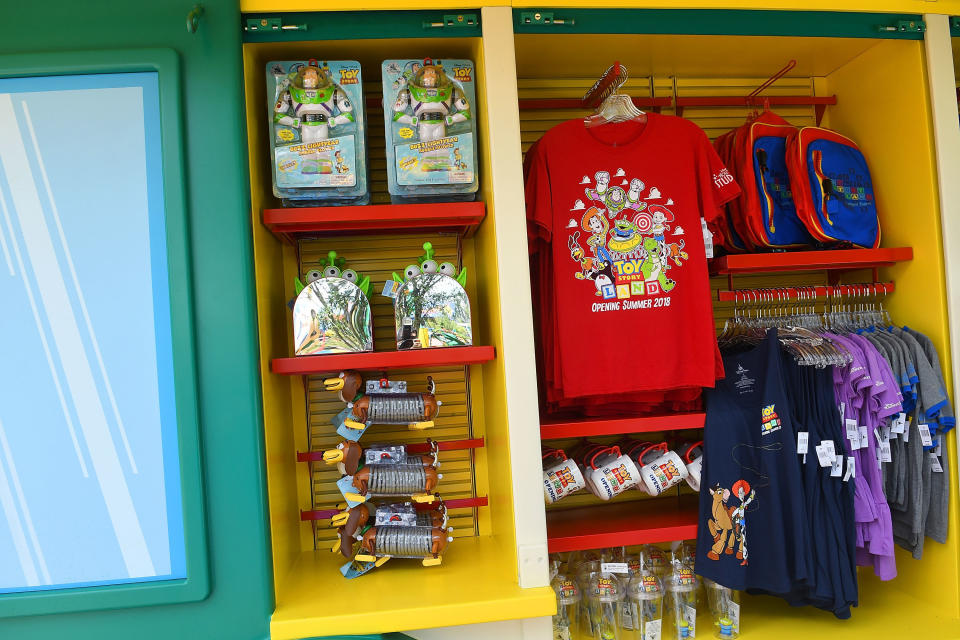 And of course, there's plenty of Disney merchandise available.