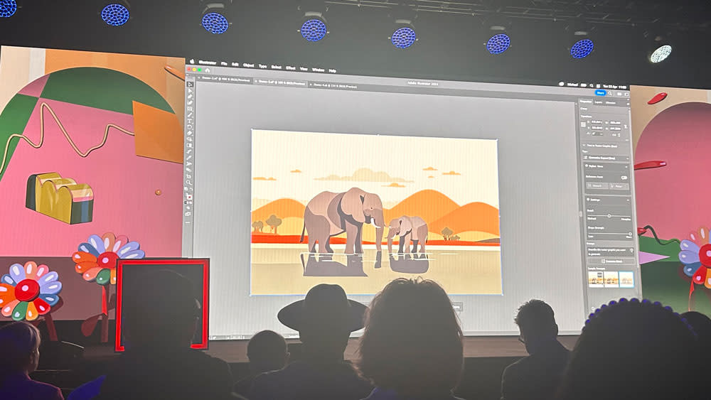  Illustrator updates elephant. 