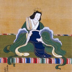 <span class="caption">Suiko, the first woman given the title of Empress.</span> <span class="attribution"><span class="source">'The Prince Shotoku exhibition'</span></span>