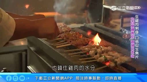 蕭哲文傳授串燒雞肉的秘笈。