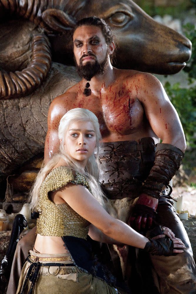 Emilia Clarke and Jason Momoa | Hbo/Kobal/REX/Shutterstock