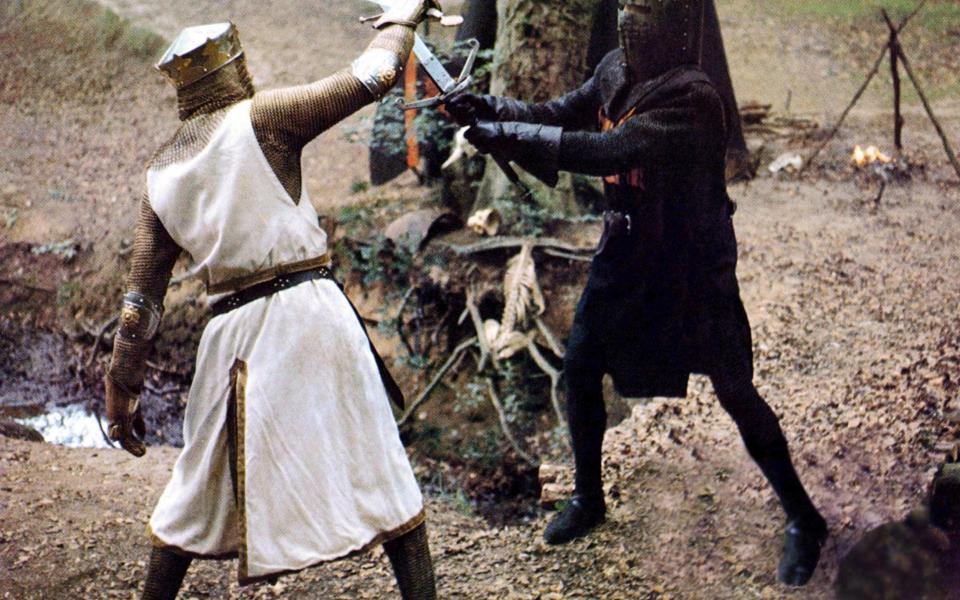 Graham Chapman and John Cleese in Monty Python & The Holy Grail. - EMI/REX/Shutterstock