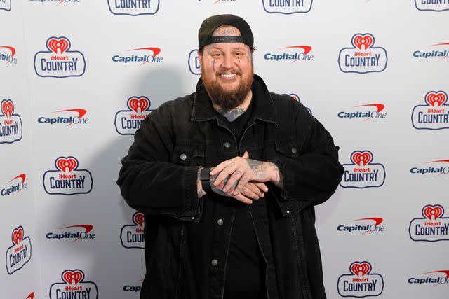 <p>Bob Levey/Getty</p> Jelly Roll attends the iHeartCountry Festival presented by Capital One at Moody Center on May 4, 2024 in Austin, Texas