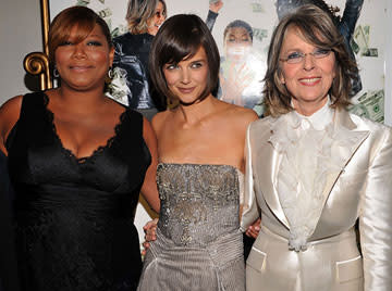 Queen Latifah , Katie Holmes and Diane Keaton at the Los Angeles premiere of Overture Films' Mad Money