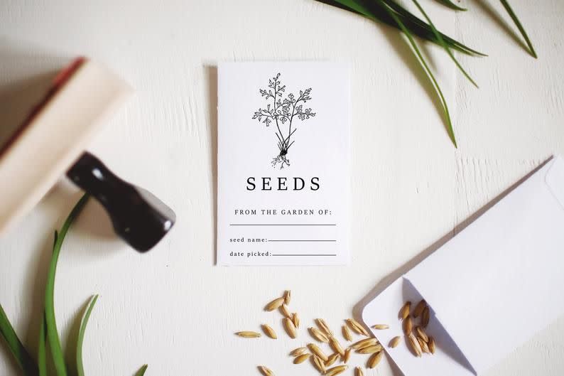 23) Custom Seed Packet Stamp