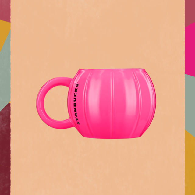 Pink Holographic Pumpkin Starbucks Tumbler