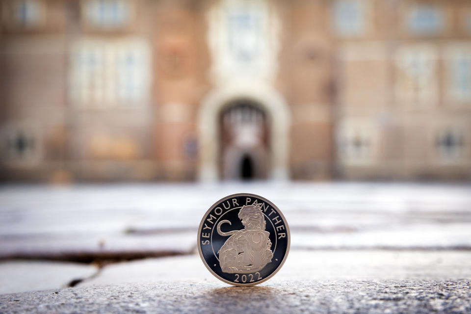 The new coin features the Seymour Panther – the heraldic symbol of Jane Seymour, Henry VIII’s third wife (Matt Alexander/PA)