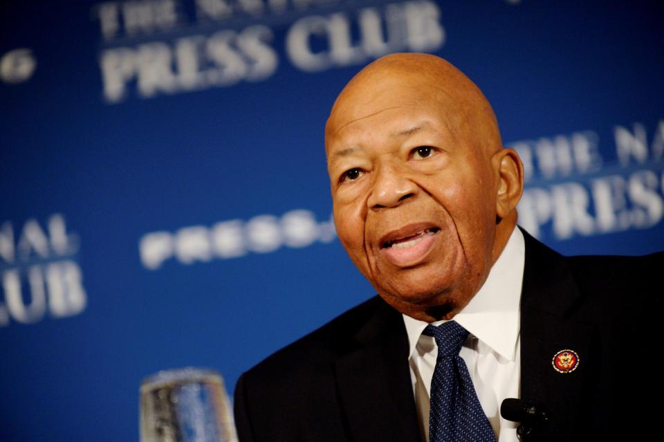 FILE PHOTO: House Oversight and Government Reform Chairman Elijah Cummings (D-MD) addresses a National Press Club luncheon on his 