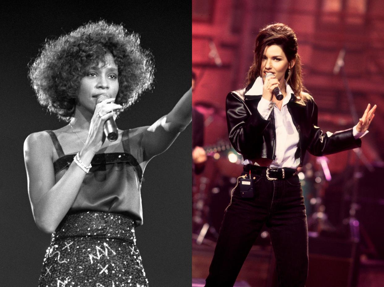 whitney houston shania twain