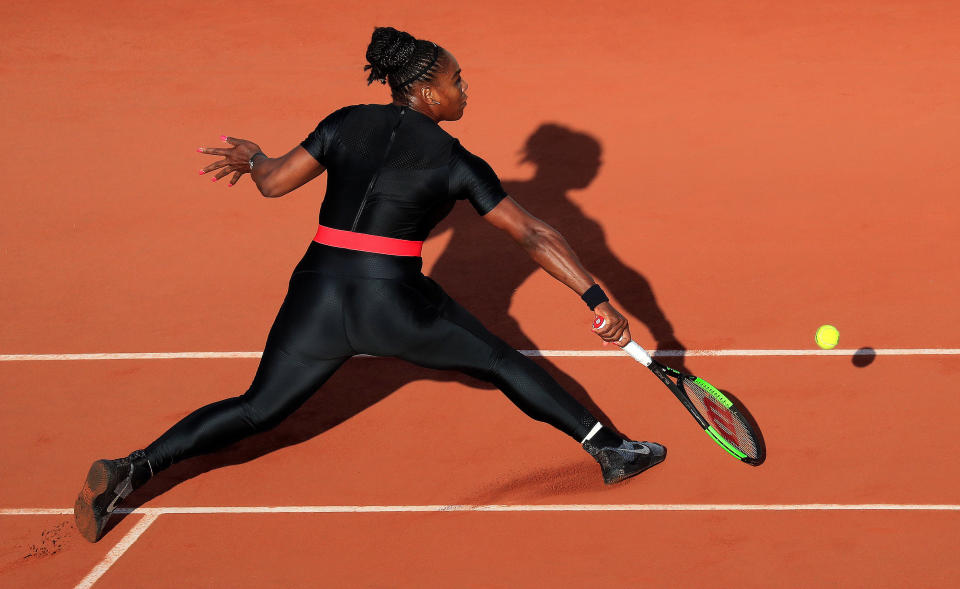 Serena Williams at this year's French Open. (Photo: Gonzalo Fuentes / Reuters)