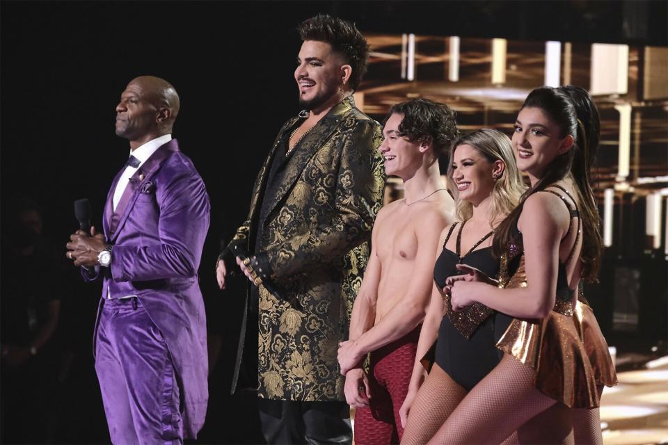 AMERICA'S GOT TALENT: ALL-STARS -- "Finale" Episode 109 -- Pictured: (l-r) Terry Crews, Adam Lambert, Aidan Bryant, Bello Sisters -- (Photo by: Trae Patton/NBC)