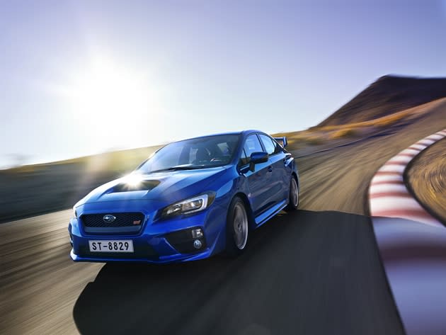 The new WRX STI packs in 300 exciting horses, and will set you back $207,400 with COE. (Credit: Subaru)