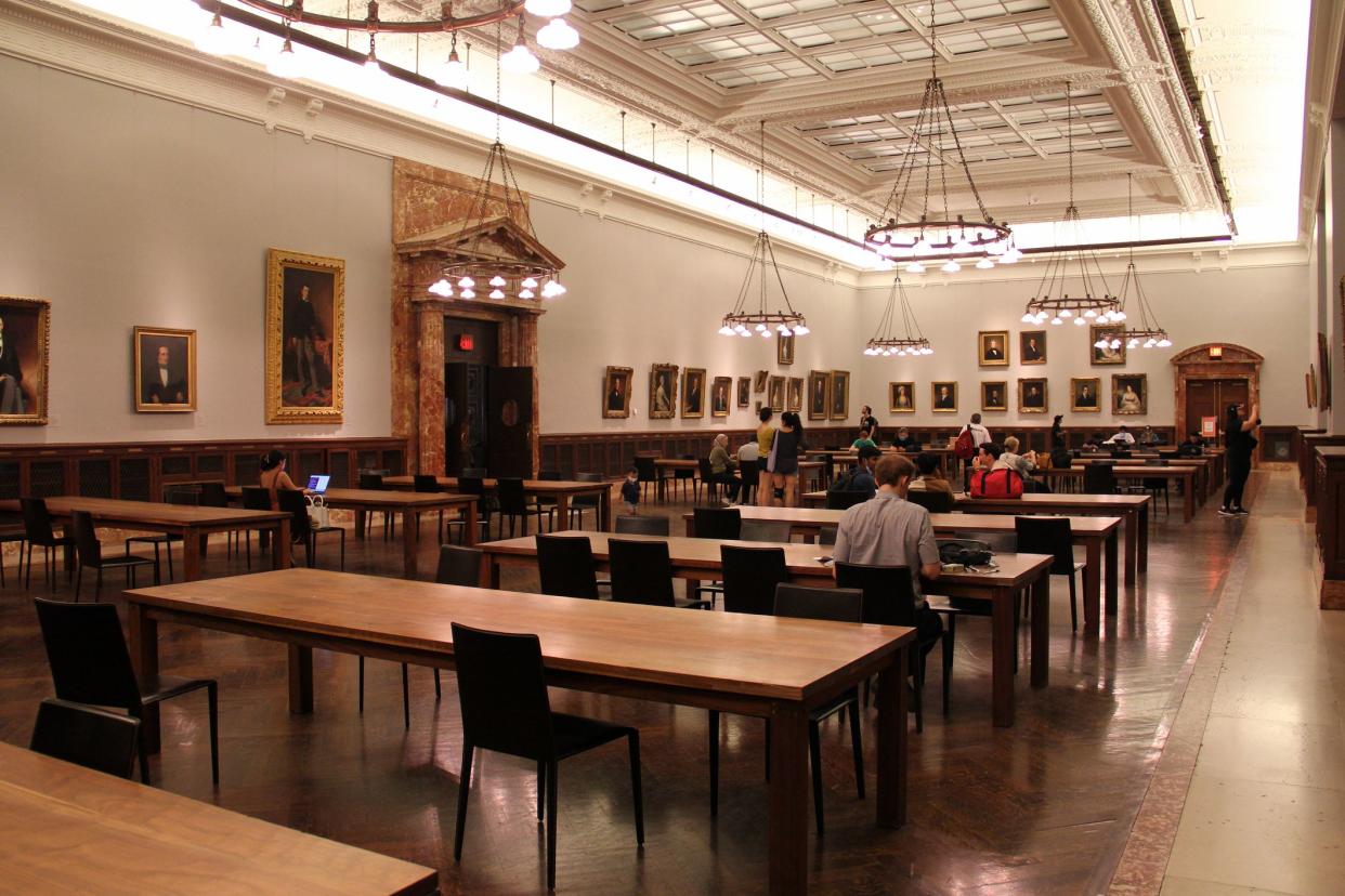 Edna Barnes Salomon Room, inside New York Public Library - Stephen A. Schwarzman Building, New York, NY, USA