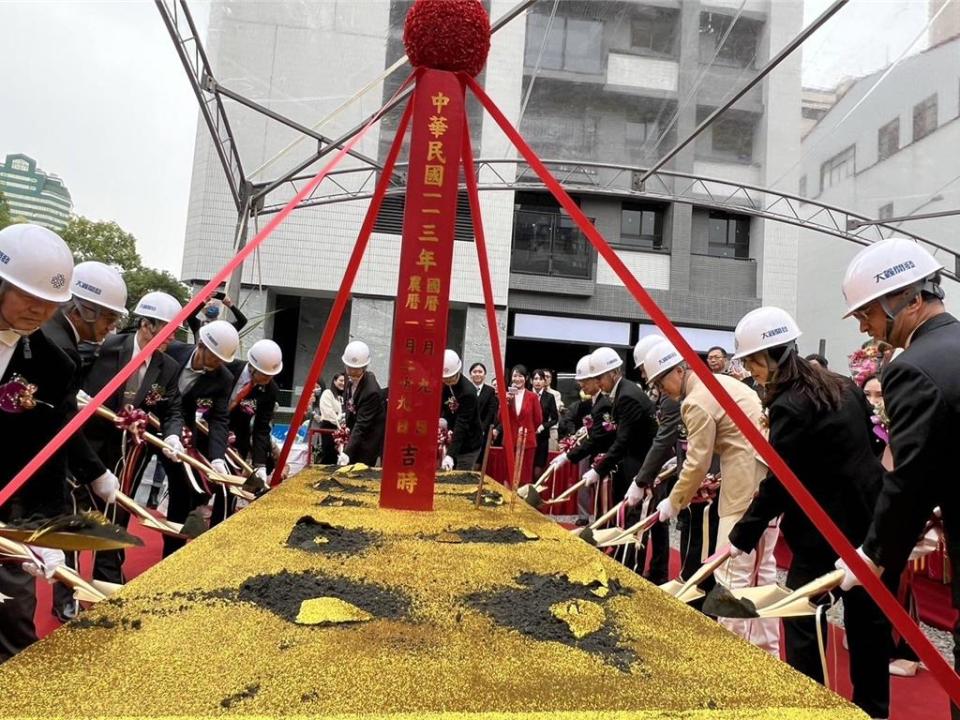 大鑫「琢寓」9日舉辦盛大的開工動土典禮！圖／曾麗芳