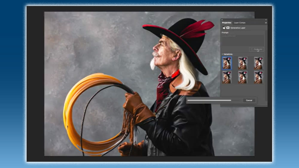  Image from a tutorial on the a Photoshop update that adds AI generative fill from Adobe Firefly 