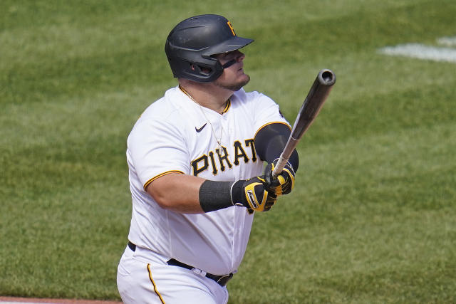 Pittsburgh Pirates designated hitter Daniel Vogelbach (19) in the