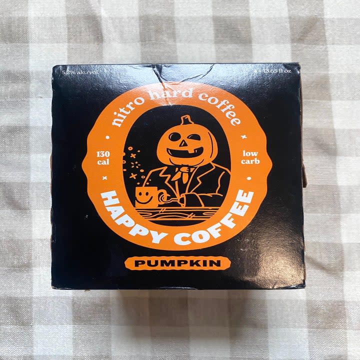 a box of two robbers pumpkin nitro hard coffee