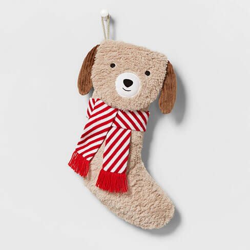 dog character christmas stocking