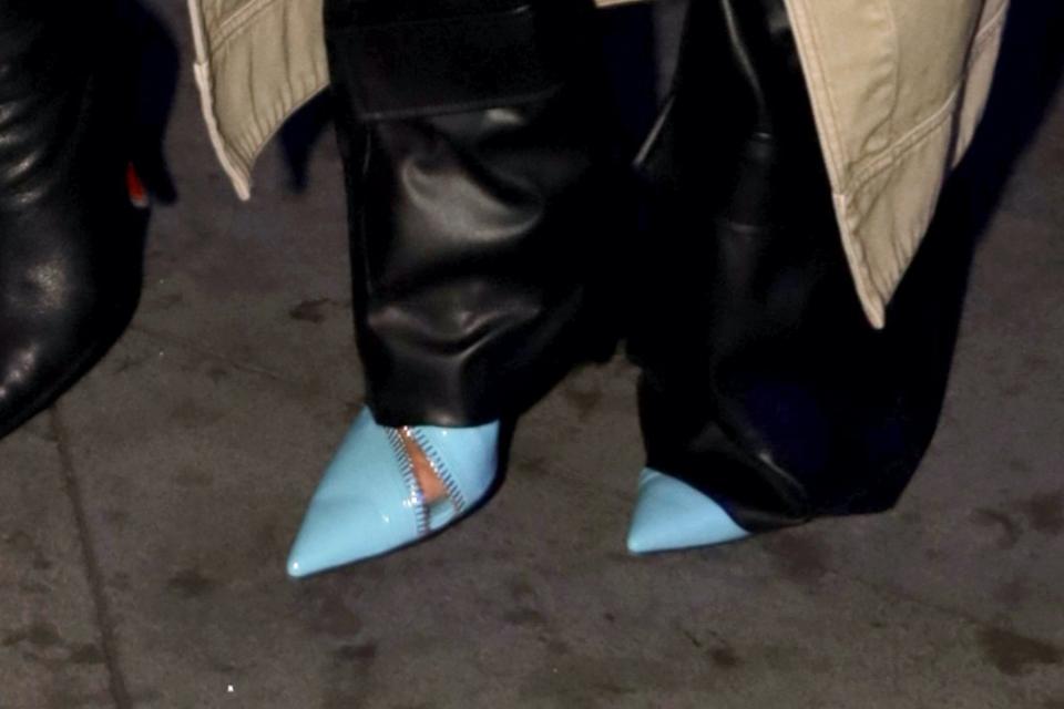 A closer look at Jenner’s shoes. - Credit: Damian Avitia /London Entertainment / SplashNews.com