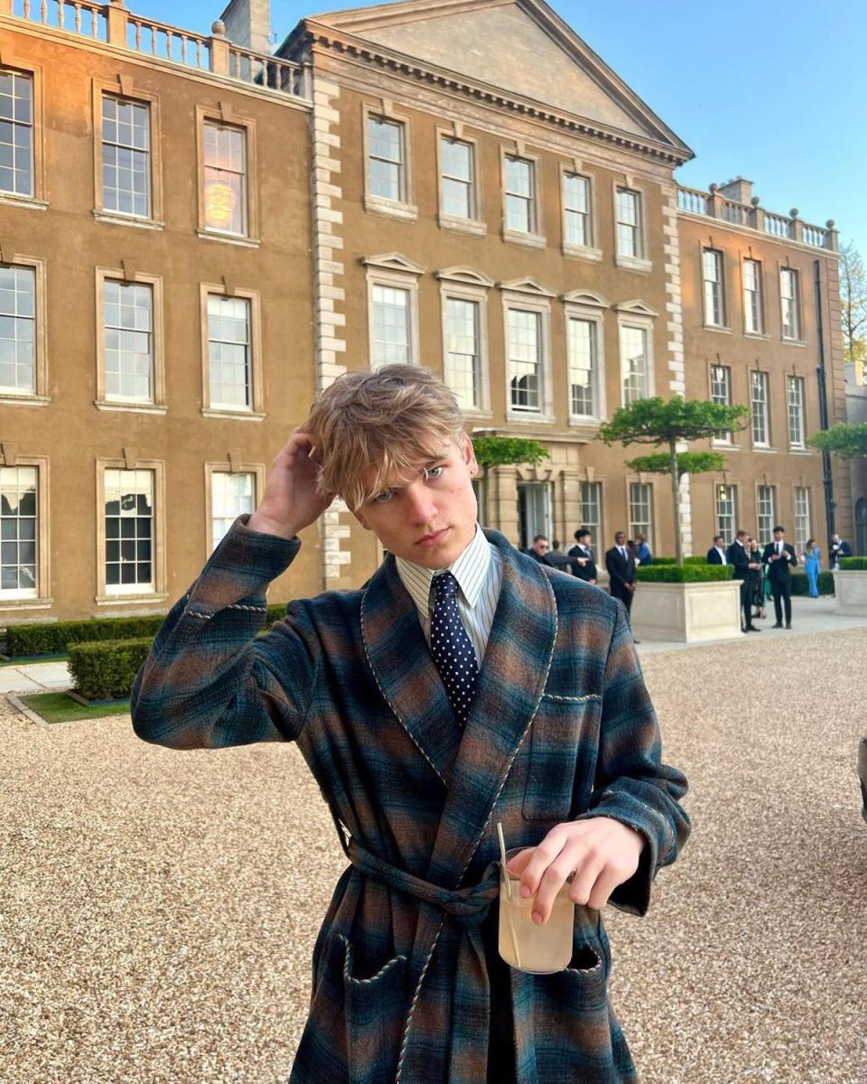 James Edward stepped out of Brideshead Revisited’s pages for RH England’s party in June (@james____edward)