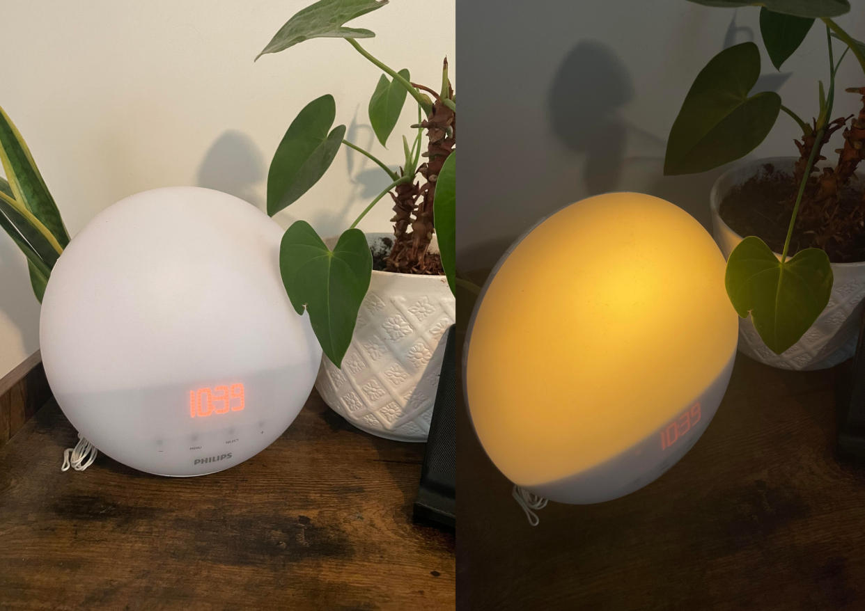 I tried the Philip's Wake-Up Light Alarm Clock to see if it was worth the hype (photo via Alice Prendergast)