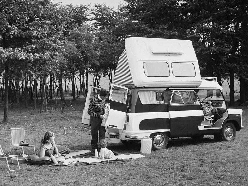 family camping '60s