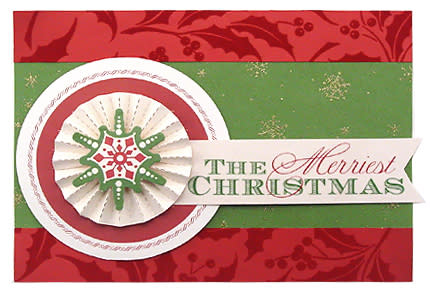 Created with the Anna GriffinÂ® Hannah Holiday Paper Crafting Kit