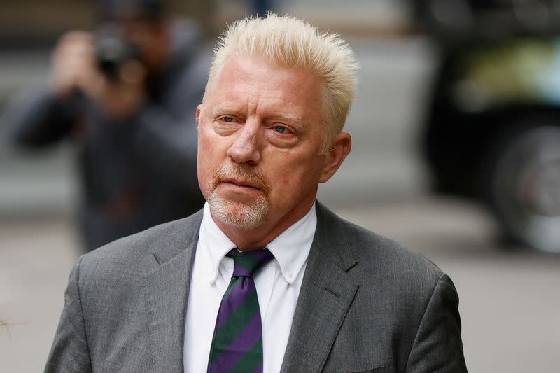 Boris Becker arrives at Southwark Crown Court, in London