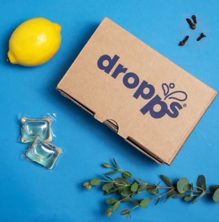 <a href="https://fave.co/2RqRfAL" target="_blank" rel="noopener noreferrer">Dropps</a> offers plant-based detergent pods (like these <a href="https://fave.co/2Yan0BJ" target="_blank" rel="noopener noreferrer">ones for sensitive skin</a>) dryer balls and washing bags. The brand has a subscription wash plan, which will get pods delivered to you every four months.<br /><br />Check out <a href="https://fave.co/2RqRfAL" target="_blank" rel="noopener noreferrer">Dropps' subscription wash plans</a>.