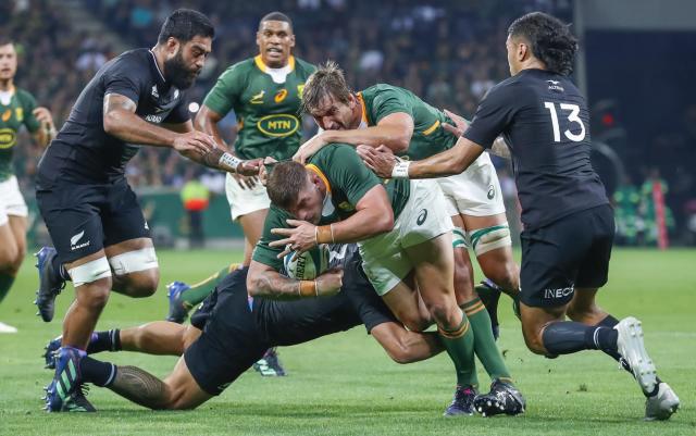 The All Blacks on their way to defeat last week&nbsp; - GETTY IMAGES