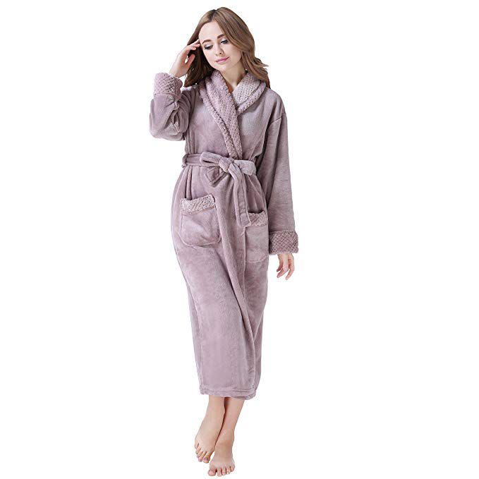 Richie House Women’s Plush Fleece Robe