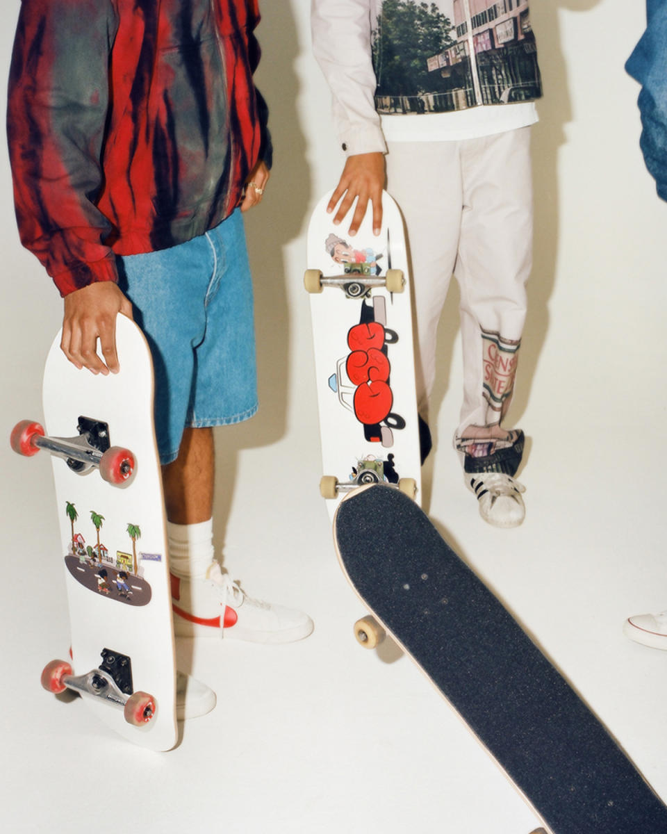 The skateboards McIntosh designed for Browns.