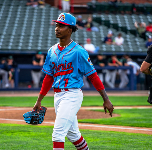 Peoria Chiefs right-handed starter Tink Hence is the No. 3-ranked prospect in the St. Louis Cardinals organization and among the top 50 in baseball.