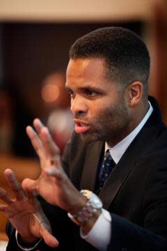 Jesse Jackson Jr. speaks at a town hall in Aug. 2009.