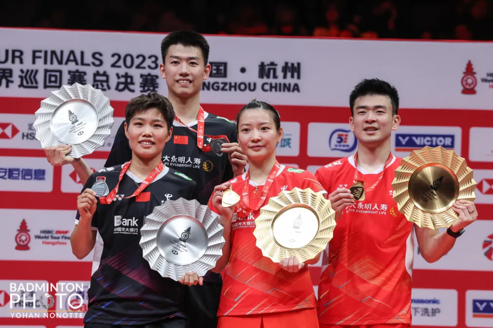 中國隊包辦混雙金、銀牌。（圖：Badminton Photo）