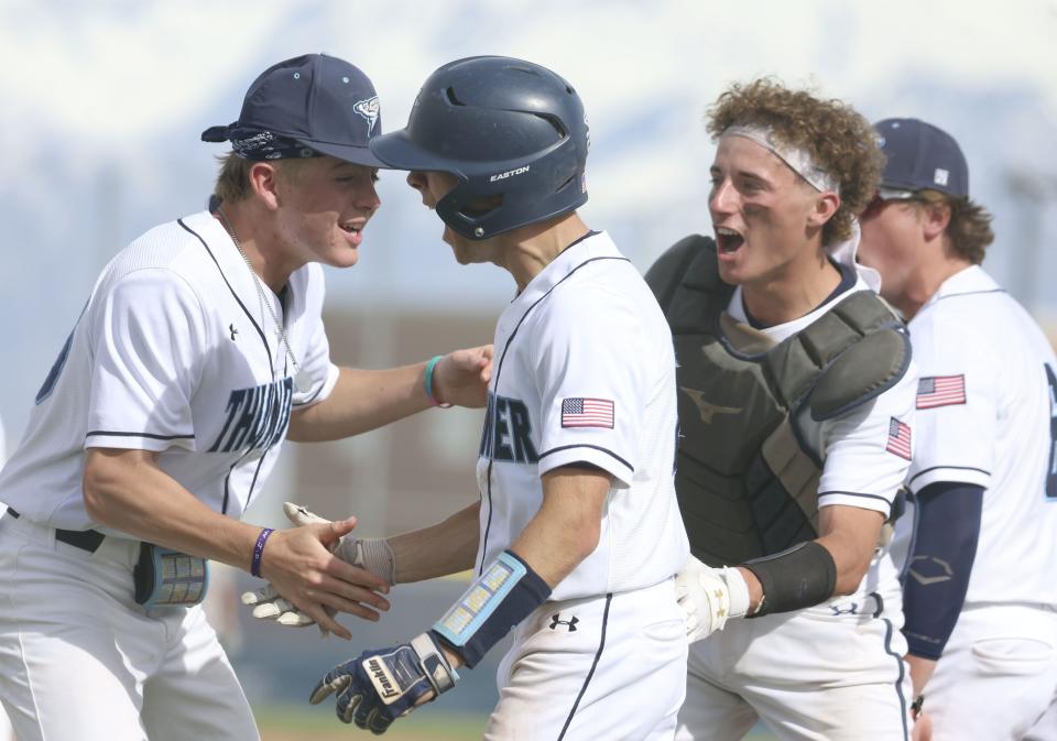 Westlake High School and American Fork High School compete in a baseball game at Westlake High in Saratoga Springs on Thursday, April 27, 2023. | Laura Seitz, Deseret News