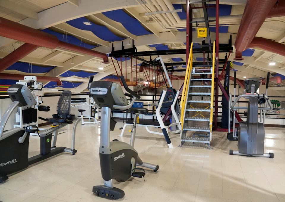 Columbus Parks and Recreation's Franklin Park Adventure Center sponsors recreational activities that are modified to meet the needs of individuals with disabilities. The gym area contains equipment that can be adapted depending on an individual's needs.