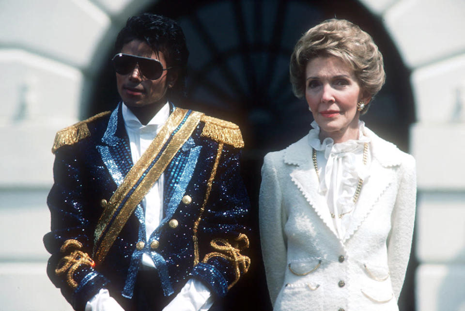 Michael Jackson and Nancy Reagan
