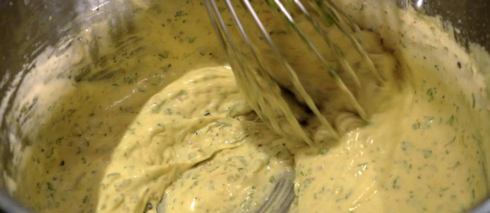 La sauce béarnaise de Jean-François Piège.
