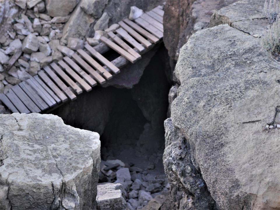 Ladder above the Apache Death Cave