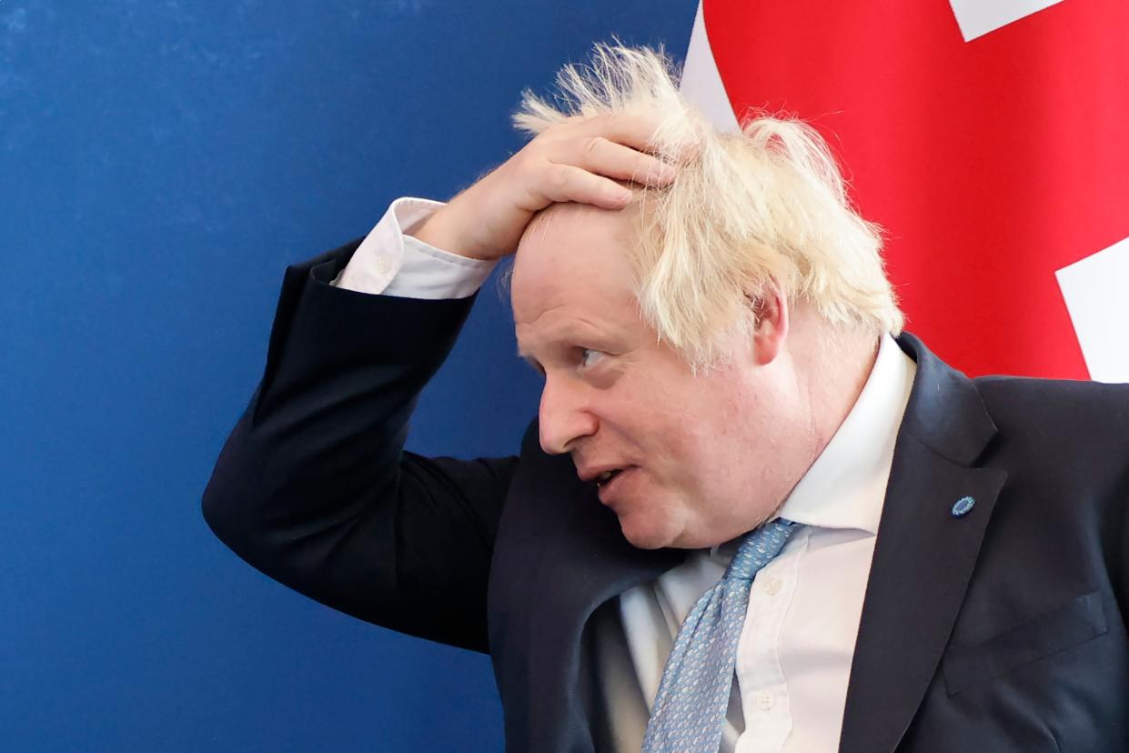 Boris Johnson at the global education summit in London on Thursday (Getty)