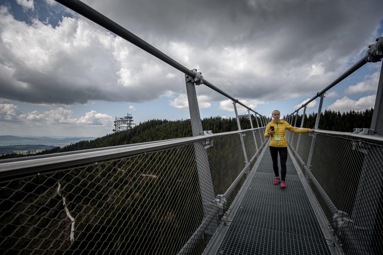 Sky Bridge 721 in the Czech Republic, the world's longest pedestrian suspension bridge