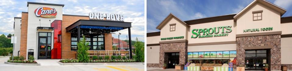 Sprouts Farmers Market and a Raising Cane’s Chicken Fingers restaurant is included in a proposed retail development in Apple Valley.