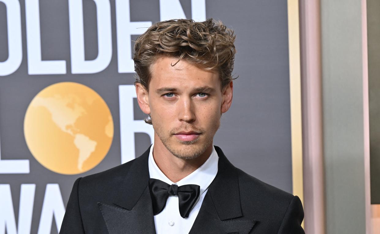 US actor Austin Butler arrives for the 80th annual Golden Globe Awards at The Beverly Hilton hotel in Beverly Hills, California, on January 10, 2023. (Photo by Frederic J. Brown / AFP) (Photo by FREDERIC J. BROWN/AFP via Getty Images)