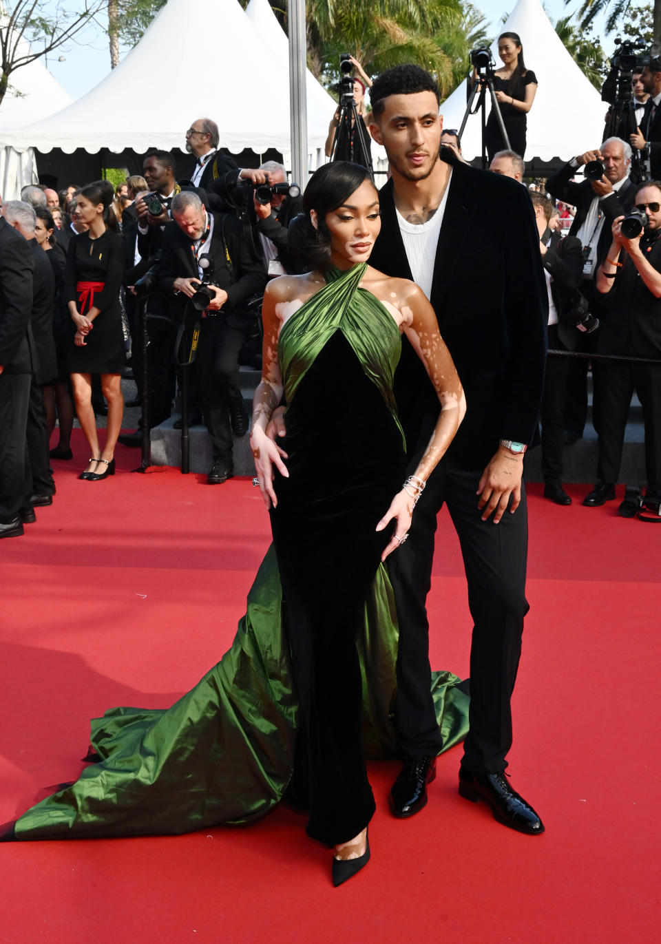 Kyle Kuzma and Winnie Harlow