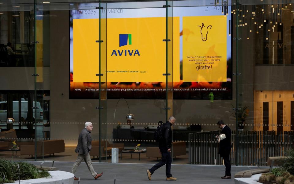 Aviva shares fell despite it being buoyed by a jump in UK general insurance premiums