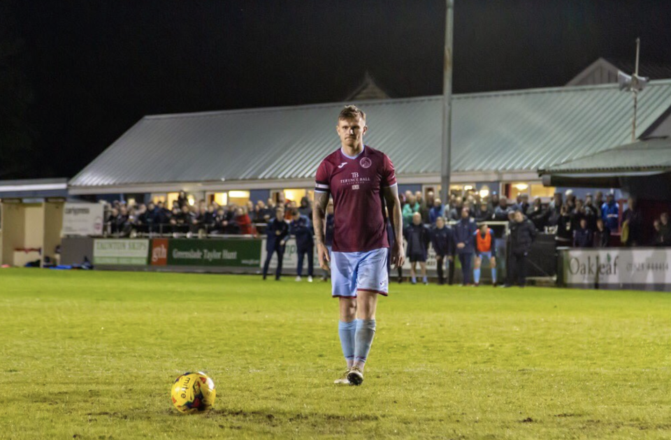 Penalty shoot out between Taunton Town FC and Truro City